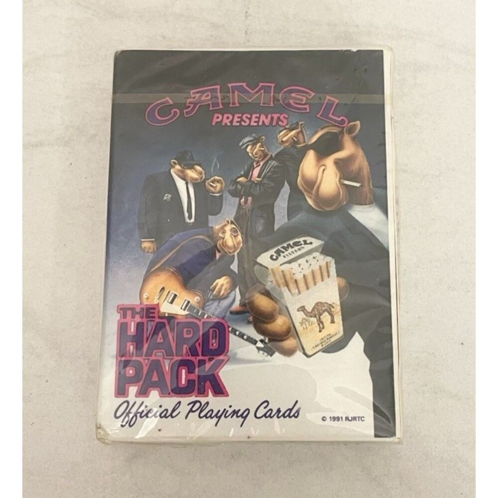 NEW SEALED 1991 Camel Presents The Hard Pack Official Playing Cards Coated